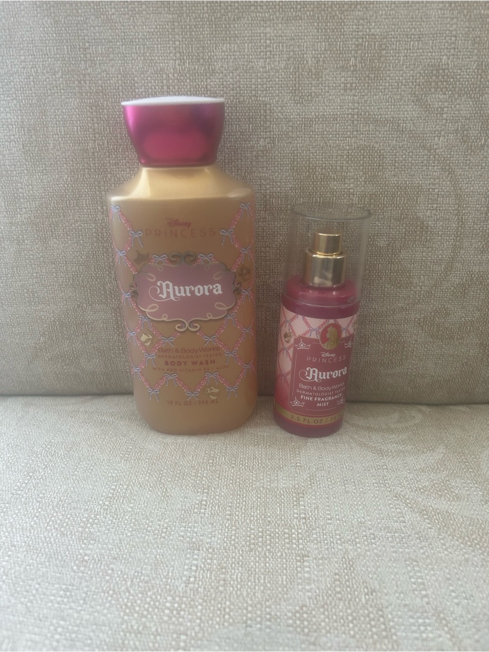 Bath & Body Works Aurora Bath Wash & Fragrance Mist - Pink and Gold